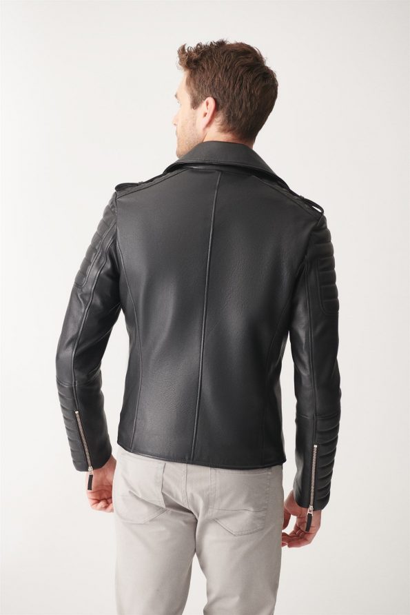 Black Biker jacket trending