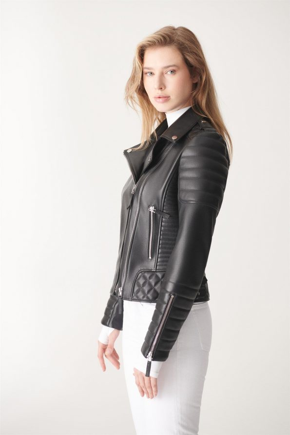new design leather jacket for women