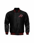 Shop Black MLB Atlanta Braves Locker Room Satin Jackets