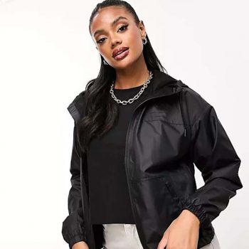 Black windbreaker jacket  in USA