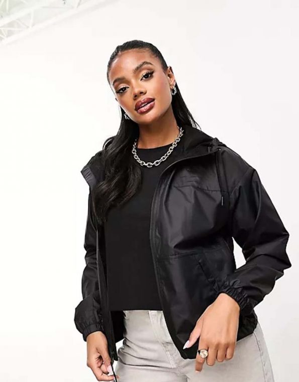 Black windbreaker jacket  in USA