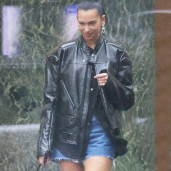 Black women leather jacket in USA