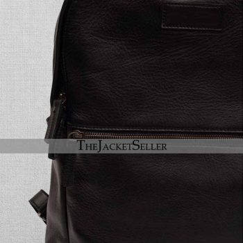 BLACK LEATHER BACKPACK