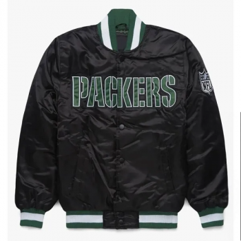 Shop Blackout Green Bay Packers Jacket