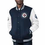 Shop Blue NHL Winnipeg Jets Wool Jacket Men and Women