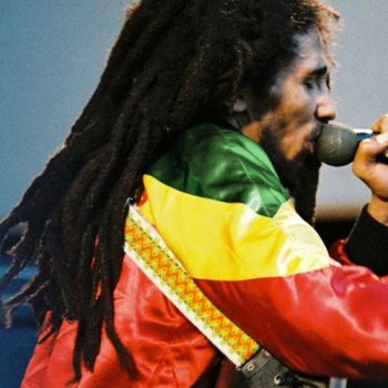 Bob Marley Multi-color Leather Jacket