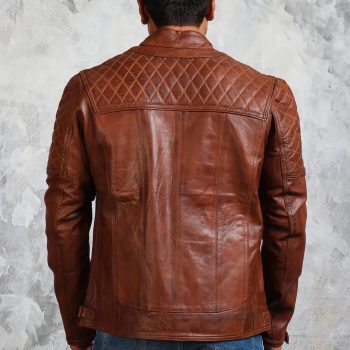 Authentic NAPPA lambskin leather jacket for a rugged look
