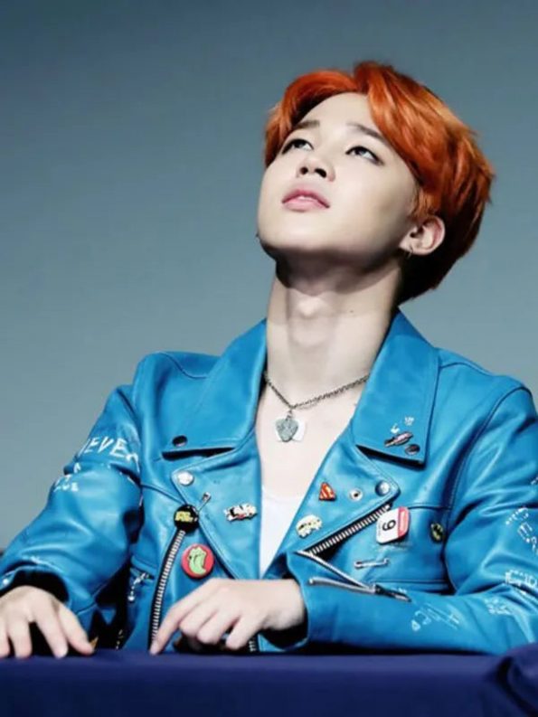 Fashion inspiration: Jimin's biker leather jacket style in American style
