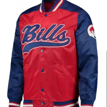 Shop Buffalo Bills The Tradition Team Full-Snap Satin Jacket