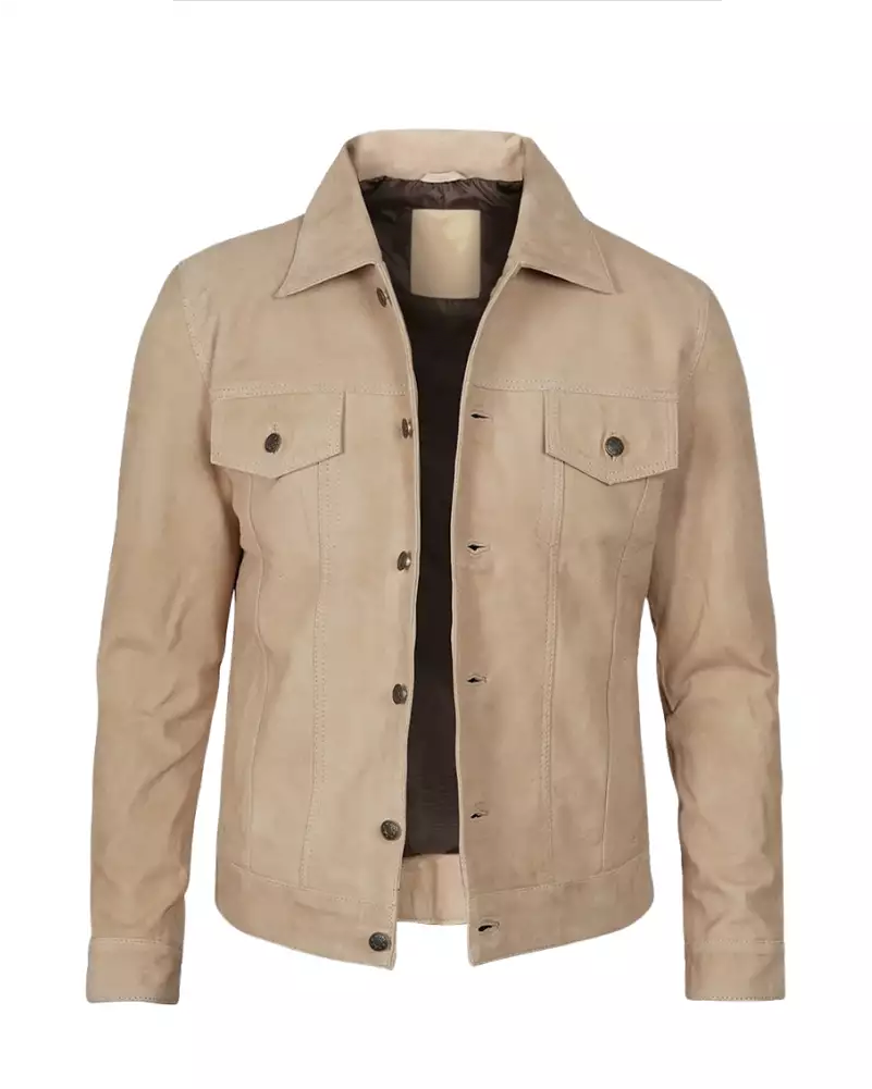 freepik__retouch__64081 Button-up camel denim jacket for casual wear