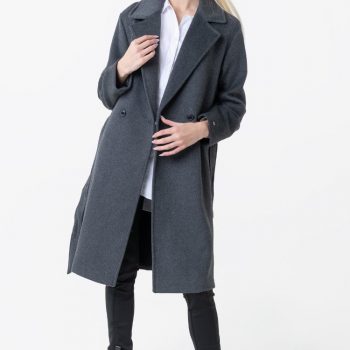 Casual Designer Wool Coat for Ladies in UK style