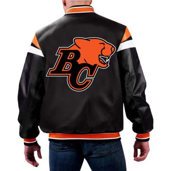CFL Team BC Lions Black Varsity Jacket  in USA