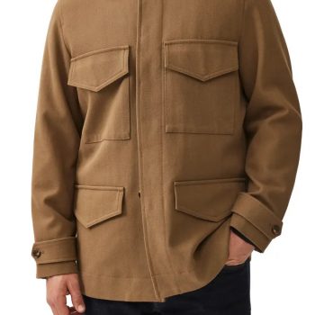 Church Street cotton jacket with front button closure in USA