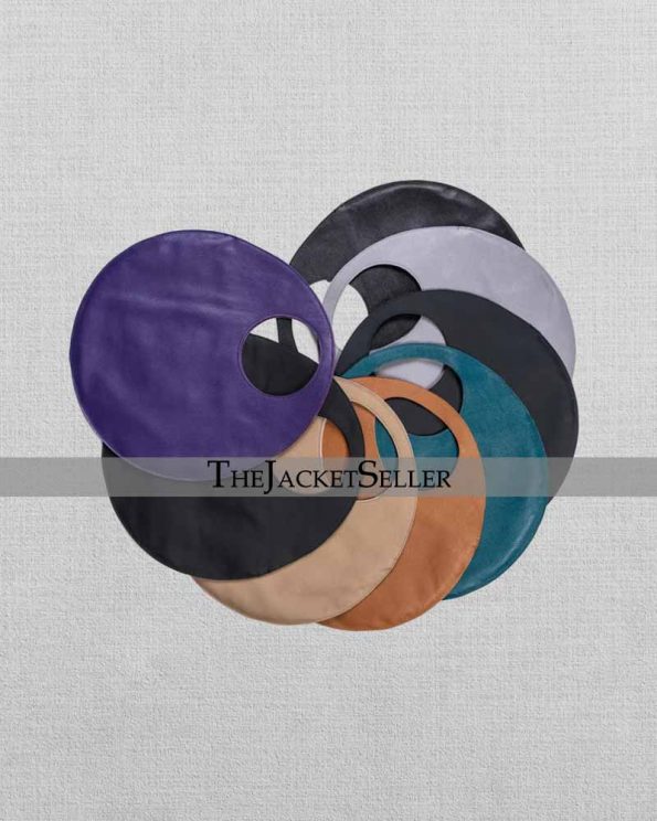 Fashionable Leather Handbag with Rounded Silhouette in American style
