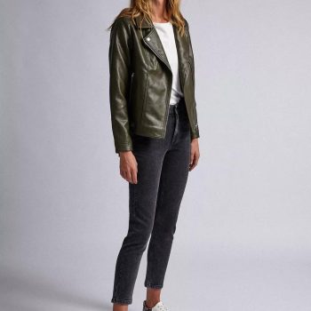 Classic Green biker jacket