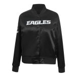 Shop Classic Philadelphia Eagles Black Satin Jacket