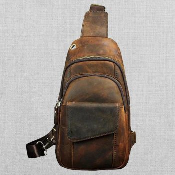 Cowhide Leather Sling Bag for Men and Women in USA market
