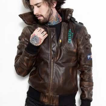 Cyberpunk samurai jacket with futuristic design in USA