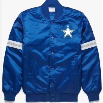 Shop Dallas Cowboys Blue Satin Jacket