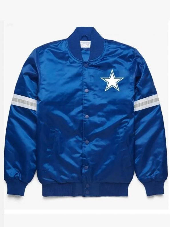 Dallas Cowboys Blue Satin Jacket