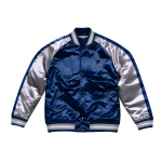 Dallas Cowboys color blocked satin jacket
