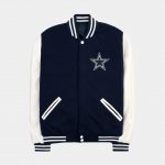 Shop Dallas Cowboys Letterman Jacket-Blue