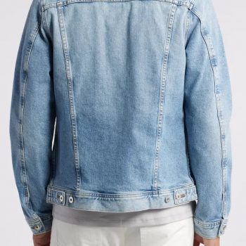 Stylish Dart jean jacket with distressed detailing in USA