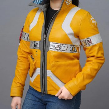 Shop David Martinez Inspired Yellow Cosplay Leather Jacket