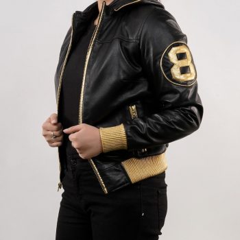 David Puddy Inspired 8 Ball Leather Jacket for men and women in USA