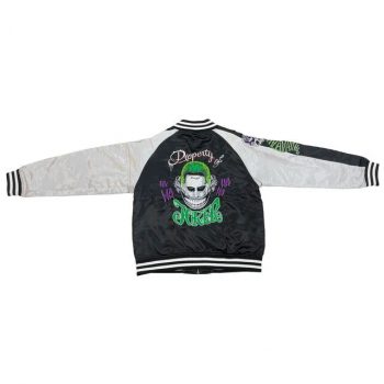 Men’s Joker jacket featuring dark comic-inspired artwork in USA