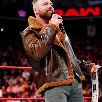 Dean Ambrose's faux shearling leather jacket in USA market