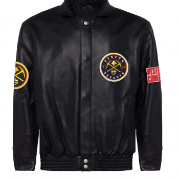 Shop Denver Nuggets Full Leather Jacket