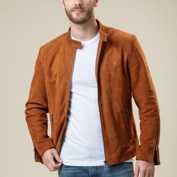 Brown Desert Suede Bomber