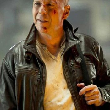 Shop DIE HARD 5 BRUCE WILLIS LEATHER JACKET