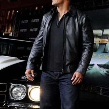 Sleek and Stylish: Dwayne Johnson Leather Jacket in France style