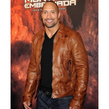 Dwayne Johnson's Race To Witch Mountain premiere leather jacket in USA market