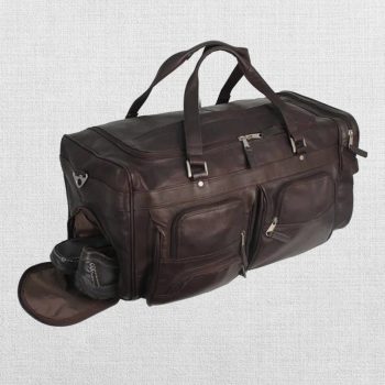 Easy-to-Carry Leather Duffel Bag for Weekend Getaways in UK