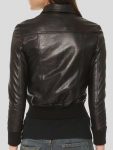 Womens-Black-Leather-Bomber-Jacket