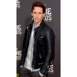 Eddie Redmayne's stylish leather jacket  in USA market