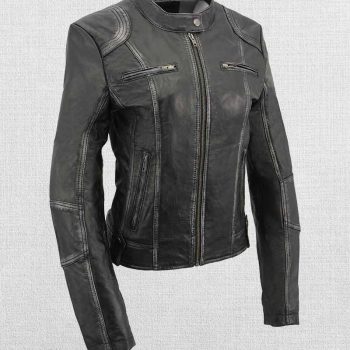 women's sheepskin moto jacket for sale in USA