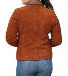 Womens-Brown-Suede-Leather-Biker-Jacket