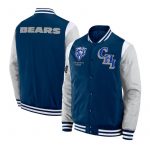 Shop Elements Elite Chicago Bears Navy Satin Jacket