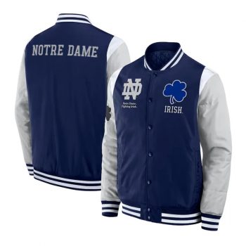 Shop Elements Elite Notre Dame Fighting Irish Navy Stain Jacket