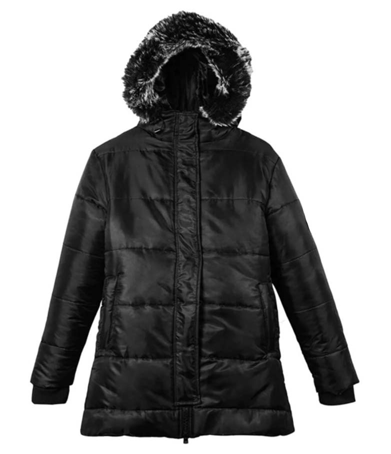 1654 Ella women's black puffer coat in USA
