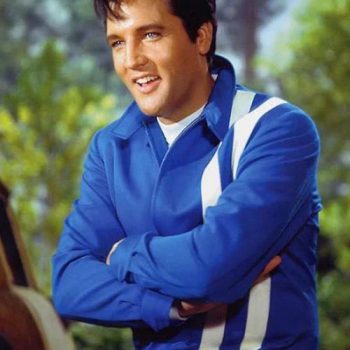 Elvis Presley Speedway blue leather jacket