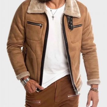 Faux Shearling Real Suede For Men's in usa