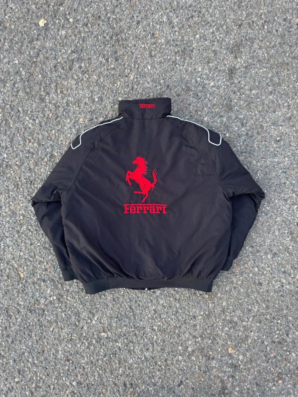 Unisex Ferrari F1 Team Embroidered Jacket in American Style