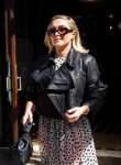 Modern Black Leather Jacket for Women by Florence Pugh
