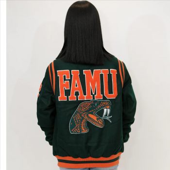 Back View Front View Florida A&M FAMU Wool Varsity Jacket
