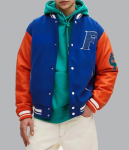 Shop Florida Gators Letterman Royal Blue and Orange Jacket